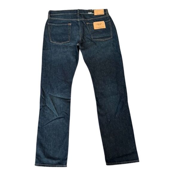 7 For All Mankind The Straight Classic Dark Blue Jeans Los Angeles Men’s Size 34 - Picture 3 of 12